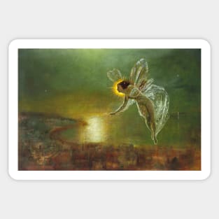 SPIRIT OF THE NIGHT by John Atkinson Grimshaw Sticker